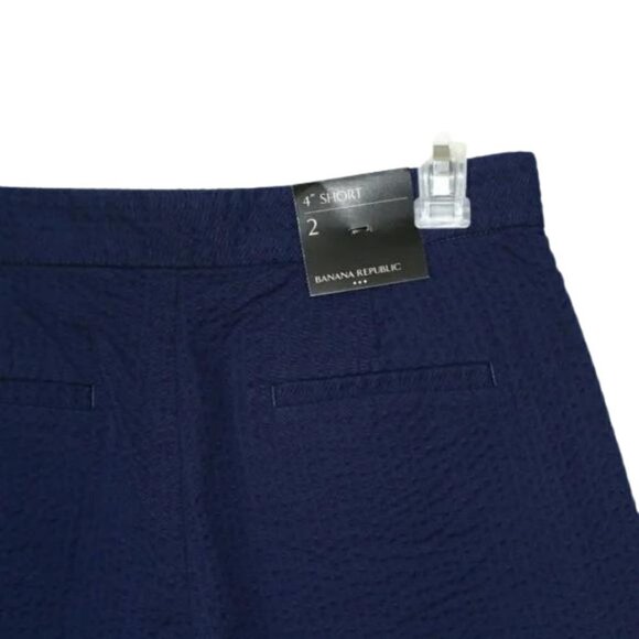 Banana Republic Navy Textured Shorts - Picture 2 of 6
